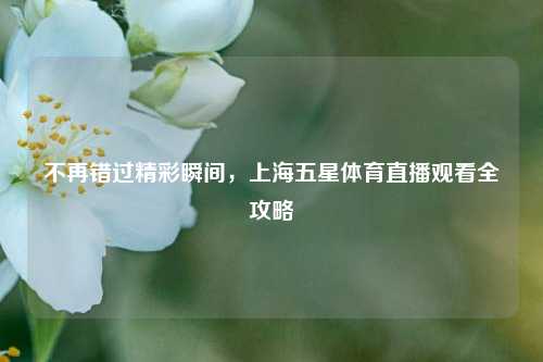 不再错过精彩瞬间,上海五星体育直播观看全攻略