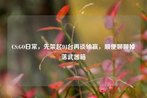 CS:GO日常，先架起DJ台再谈输赢，顺便聊聊掉落武器箱