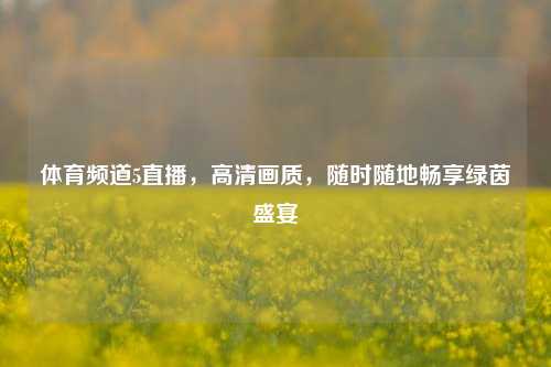 体育频道5直播,高清画质,随时随地畅享绿茵盛宴