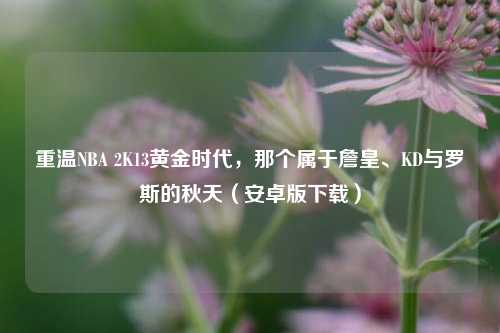重温NBA 2K13黄金时代,那个属于詹皇、KD与罗斯的秋天(安卓版下载)