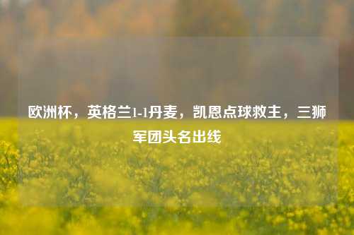 欧洲杯，英格兰1-1丹麦，凯恩点球救主，三狮军团头名出线