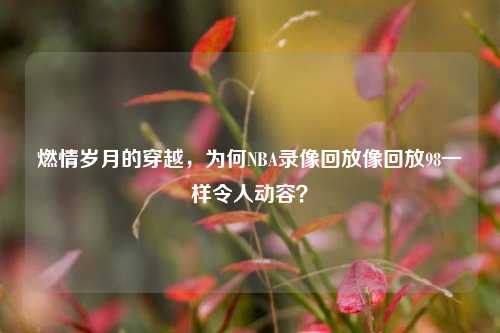 燃情岁月的穿越，为何NBA录像回放像回放98一样令人动容？