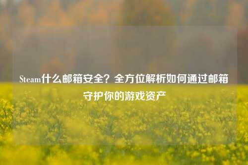 Steam什么邮箱安全?全方位解析如何通过邮箱守护你的游戏资产