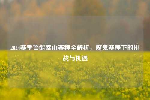 2024赛季鲁能泰山赛程全解析，魔鬼赛程下的挑战与机遇